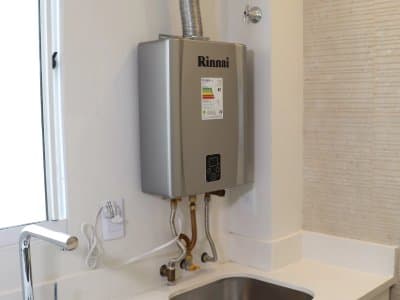 Instalação de aquecedores a gás